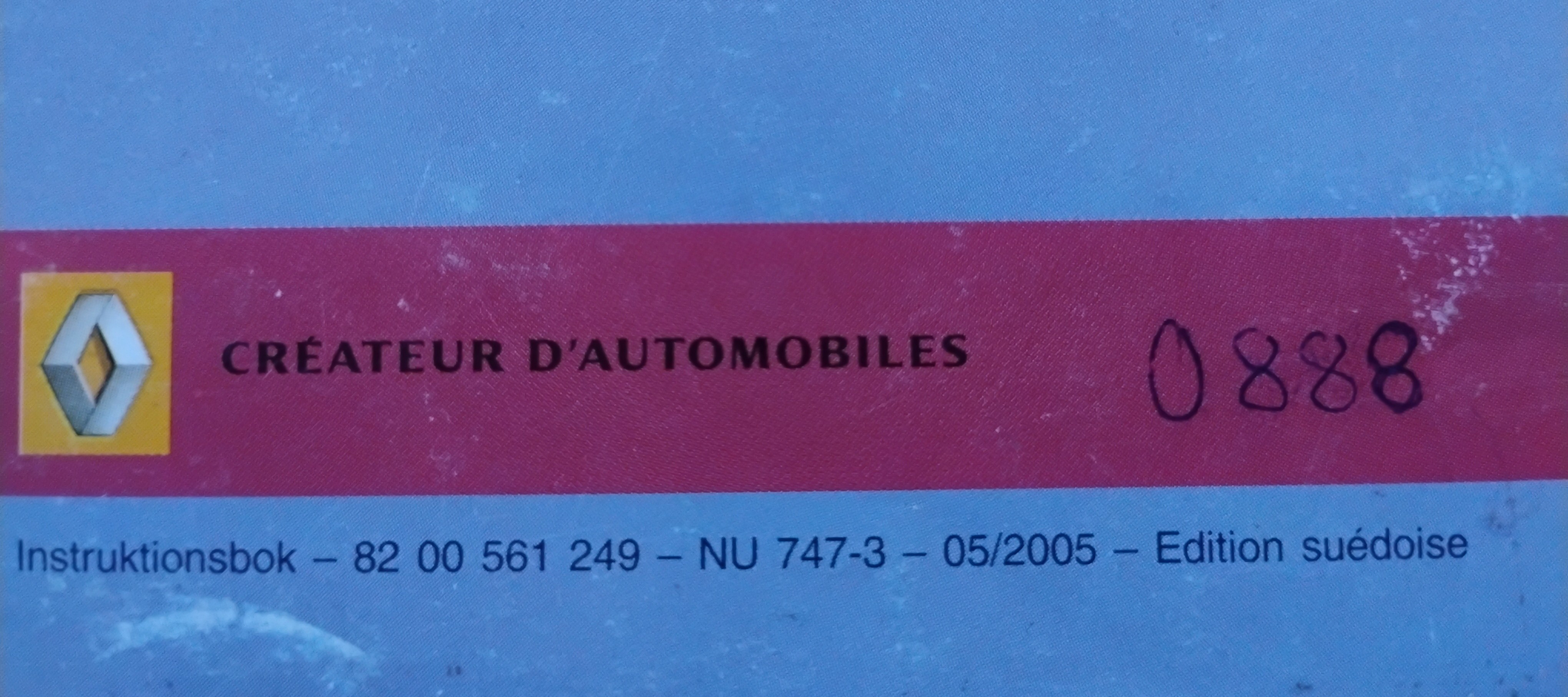 Renault Clio - Instruksjonsbok – bilde 2 av 2